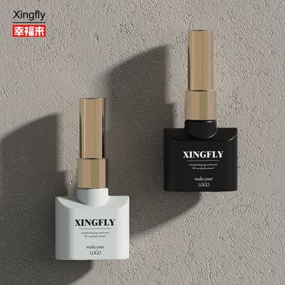 Botella de esmalte para uñas de 12 ml Cuadrada Vidrio vacío Esmalte para uñas Botella de esmalte para uñas