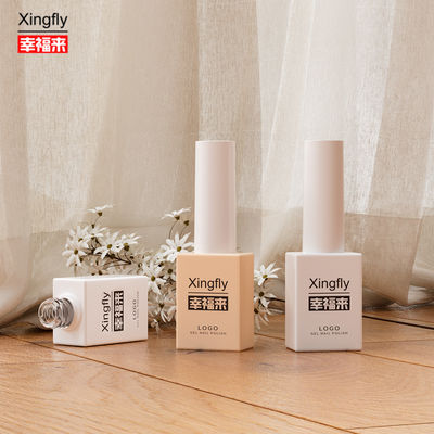 Botellas de esmalte de uñas de 8 ml UV de vidrio vacío Botellas de esmalte de gel de uñas con tapa de cepillo