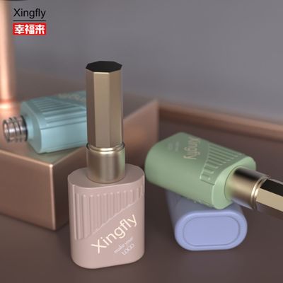 Botella de esmalte para uñas de 10 ml Impresión UV a medida Botellas de esmalte para uñas con tapa de cepillo