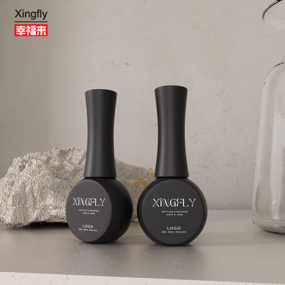 Botella de esmalte de uñas de 10 ml Impresión personalizada Botellas de esmalte de uñas vacías botella de vidrio de esmalte de gel