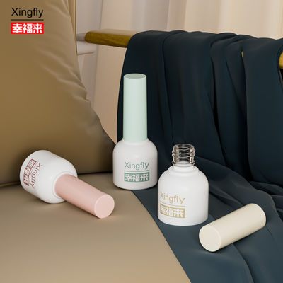 Buen precio Botella de esmalte de uñas de 10 ml Gel redondo UV Polish Personalizar LOGO Botella de vidrio en línea