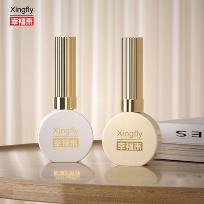 Buen precio Botella de esmalte de uñas de 15 ml con revestimiento blanco redondo UV Gel de esmalte de uñas botella de vidrio para esmalte de uñas en línea
