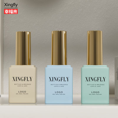 Botella de gel de uñas de 17 ml Cosmético personalizado de gran capacidad de aceite de esmalte de uñas Botella de vidrio vacía