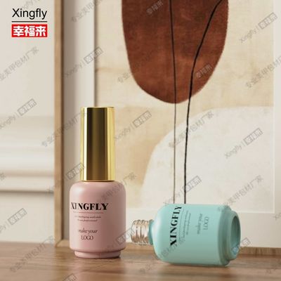 17 ml Gel Polish para uñas Logotipo personalizado Botellas de lujo Contenedor Embalaje Botella de Gel Polish