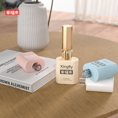 Botella de esmalte de uñas personalizada de 12 ml Embalaje cosmético vacío Botella de vidrio de esmalte de gel