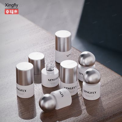 Botella de esmalte de uñas de 5 ml Gel UV redondo Embalaje cosmético Botella de vidrio de esmalte de uñas