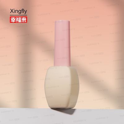 Embalaje cosmético de 12 ml Gel de uñas de aceite de vidrio con botella de cristal con tapa Cepillo para gel