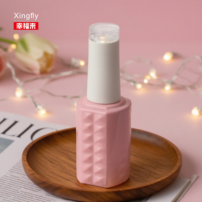 Buen precio Logotipo personalizado Botella de vidrio vacía de 11 ml de fábrica de gel de uñas UV en línea