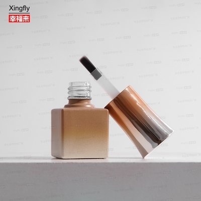 Buen precio Botellas de vidrio de esmalte de uñas de gel UV de 7 ml con tapa y cepillo, botellas vacías, venta directa de fábrica en línea